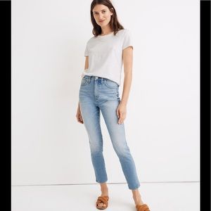 Madewell 10" High-Rise Skinny Crop Jeans in Horne Wash